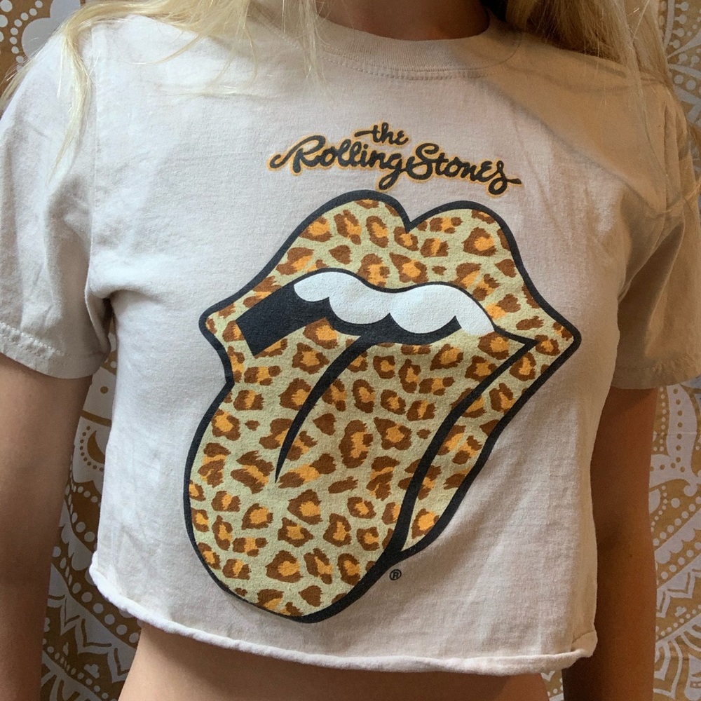 The Rolling Stones crop top